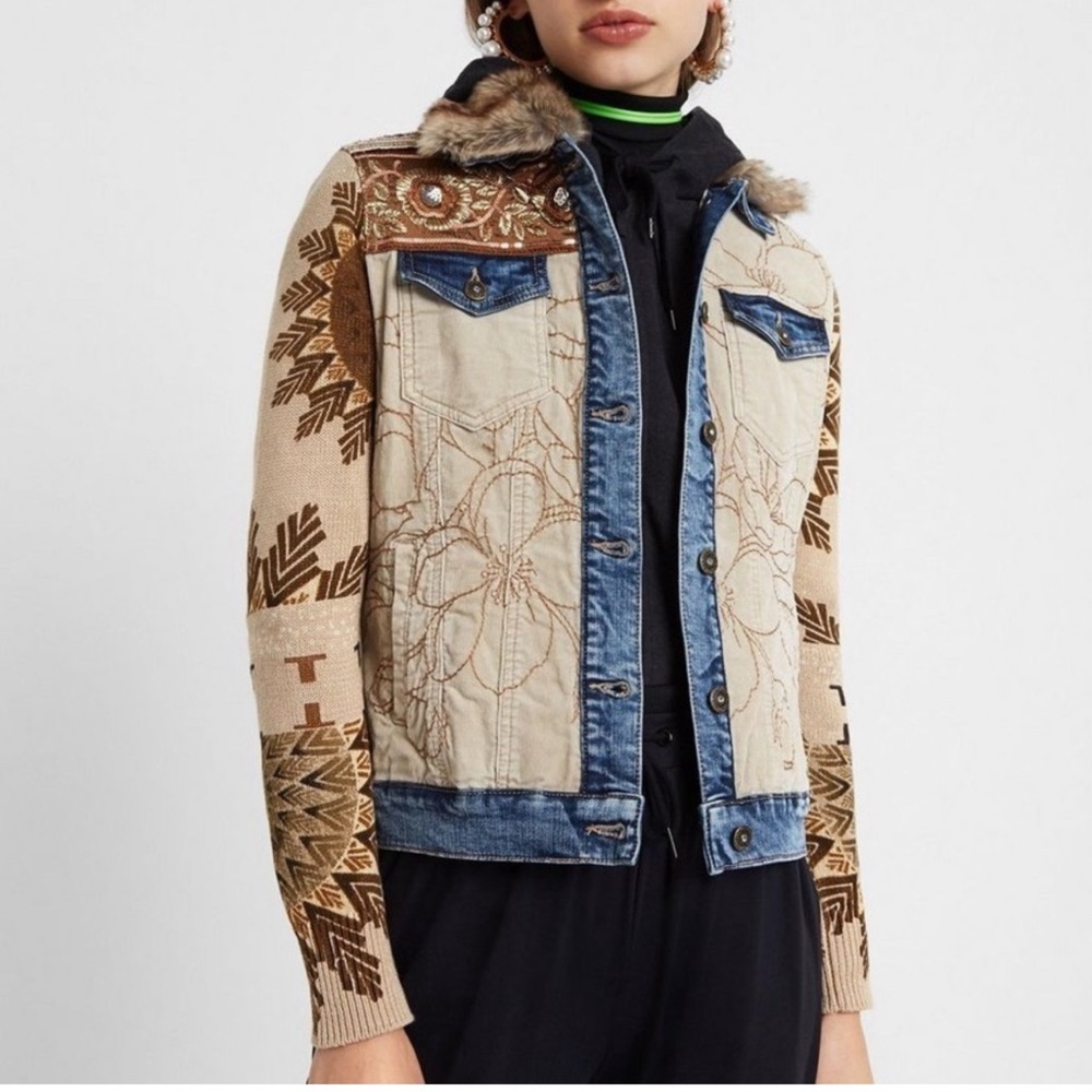 Desigual corduroy denim jacket Eloise